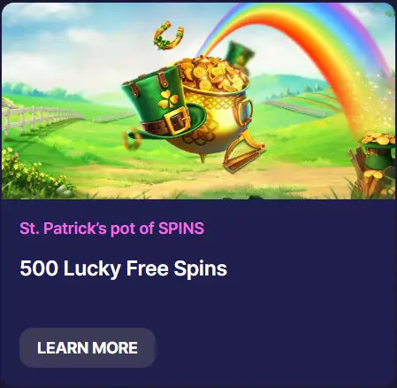 500 free spins